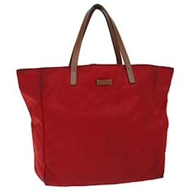 Gucci-Borsa tote in tela GUCCI GG rossa 282439 auth 70608-Rosso