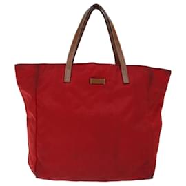 Gucci-Borsa tote in tela GUCCI GG rossa 282439 auth 70608-Rosso