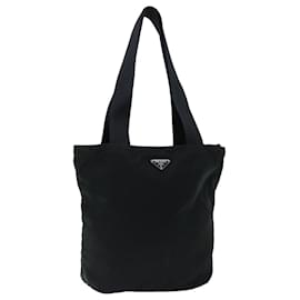 Prada-PRADA Tote Bag Nylon Black Auth ac2863-Black