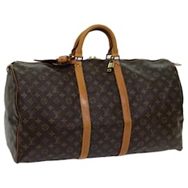 Louis Vuitton-Louis Vuitton-Monogramm Keepall 55 Boston Bag M.41424 LV Auth 70835-Monogramm
