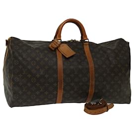 Louis Vuitton-Louis Vuitton Monograma Keepall Bandouliere 60 Boston Bag M41412 Autenticação de LV 67845-Monograma