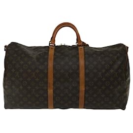 Louis Vuitton-Louis Vuitton Monograma Keepall Bandouliere 60 Boston Bag M41412 Autenticação de LV 67845-Monograma