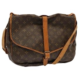 Louis Vuitton-Louis Vuitton Monogram Saumur 35 Borsa a tracolla M42254 LV Aut 69757-Monogramma