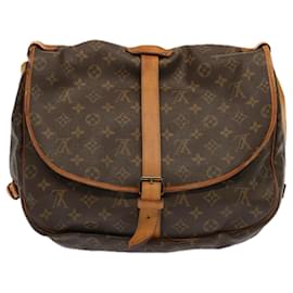 Louis Vuitton-Louis Vuitton Monogram Saumur 35 Borsa a tracolla M42254 LV Aut 69757-Monogramma