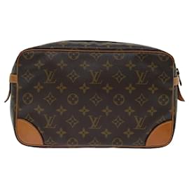 Louis Vuitton-Louis Vuitton Monogram Compiegne 28 Clutch Bag M51845 LV Auth am6024-Monogram