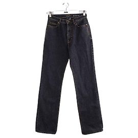 Saint Laurent Vaqueros anchos de algodón Azul