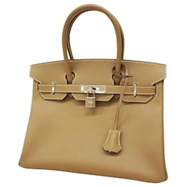 Hermès-Sac Birkin Hermès-Beige