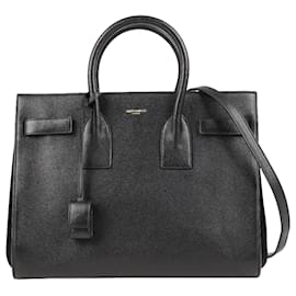 Saint Laurent-Saint Laurent Paris Sac de Jour Leather 2way handbag Black 324823-Black