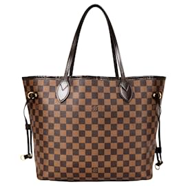 Louis Vuitton-Louis Vuitton Damier Ebene Monogram Neverfull MM Shopper Sac-Marron