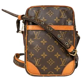 Louis Vuitton-Louis Vuitton Canvas Monogramm Danube Umhängetasche-Braun