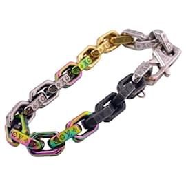 Louis Vuitton-Louis Vuitton Bracelet LV Chain Links-Silvery