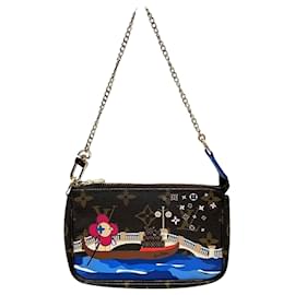 Louis Vuitton-Louis Vuitton Mini Pochette Accessoires-Marrom