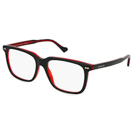 Gucci-Óculos Gucci GG0737O-014 PRETO-Preto,Vermelho