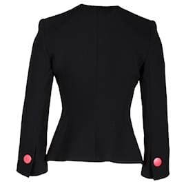 Giorgio Armani-Giorgio Armani Single-Breasted Jacket in Black Wool-Black