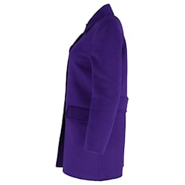 Prada-Cappotto lungo Prada Angora in lana viola-Porpora