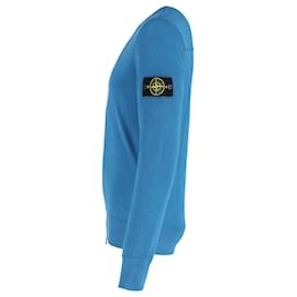 Stone Island-Moletom Stone Island Crewneck em Algodão Azul-Azul