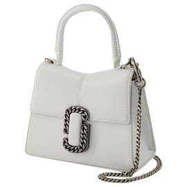 Marc Jacobs-The Mini Top Handle Bag - Marc Jacobs - Cuir - Blanc-Blanc