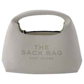 Marc Jacobs-Bolsa The Mini Sack - Marc Jacobs - Couro - Branco-Branco