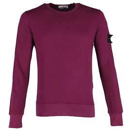 Stone Island Sweatshirt mit Rundhalsausschnitt aus lila Baumwolle Lila