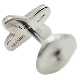 Chaumet-Chaumet Jeux de Liens Single Earring in 18K white gold 0.16 ctw-Silvery,Metallic