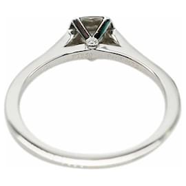 Tiffany & Co-TIFFANY & CO. Legacy Diamant-Verlobungsring in Platin G VVS 1 0.45 ctw-Silber,Metallisch