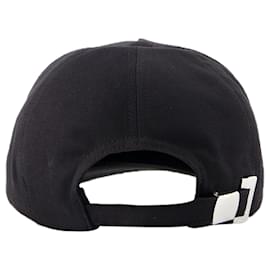 Balmain-Gorra con bordado - Balmain - Algodón - Negro/Blanquecino-Negro