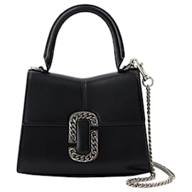 Marc Jacobs-The Mini Top Handle Bag - Marc Jacobs - Leather - Black/Argenté-Black