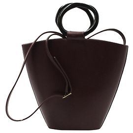 Borsa a tracolla Staud Seberg in pelle marrone Marrone Rosso