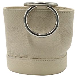 Bonsai di Simon Miller 15 Borsa a Secchiello in Pelle Bianca Bianco