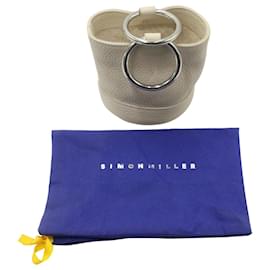 Simon Miller-Simon Miller Bonsai 15 Bucket Bag in White Leather-White