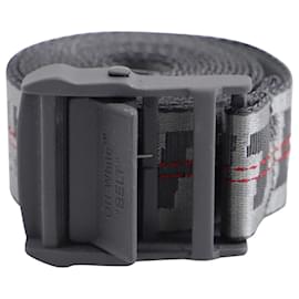 Off White-Off-White Classic Industrial Belt in Grey Polyamide-Grey