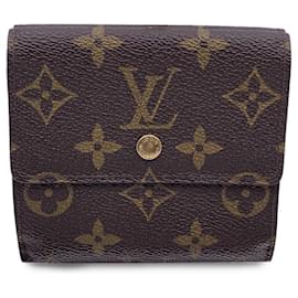 Louis Vuitton-Vintage Monogram Elise Square Compact Wallet M61654-Brown