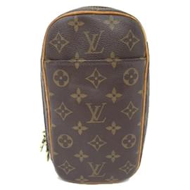 Louis Vuitton-Louis Vuitton Pochette Gange Lona M51870 em boa condição-Outro