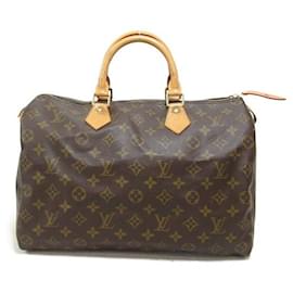 Louis Vuitton-Louis Vuitton Speedy 35 Bolsa de lona M41524 em boa condição-Outro