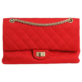 Chanel-Red large 2008 2.55 flap bag-Red