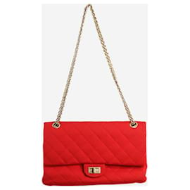 Chanel-rojo grande 2008 2.55 bolso con solapa-Roja
