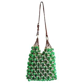 Jamin Puech Green sequin shoulder bag Green