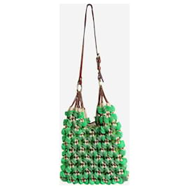 Jamin Puech-Bolsa tiracolo verde com lantejoulas-Verde