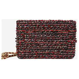 Chanel-Red tweed 2018 wallet on chain-Red