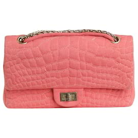 Chanel-Rosa medio 2.55 borsa con patta-Rosa