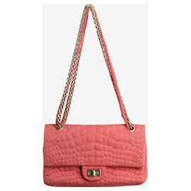 Chanel-Pink medium 2.55 flap bag-Pink