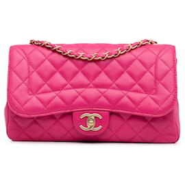 Chanel-Chanel Pink Medium Mademoiselle Lambskin Chic Flap-Pink