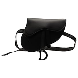 Dior-Dior Black Ultra Matte Saddle Belt Bag-Black