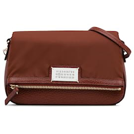 Maison Martin Margiela-Maison Margiela Sac bandoulière en cuir marron-Autre