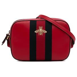Gucci-Gucci Red Webby Bee-Red