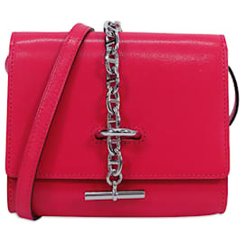 Hermès-Hermès Pink Chevre MysoreChaine d'Ancre Compact Wallet-Pink,Other