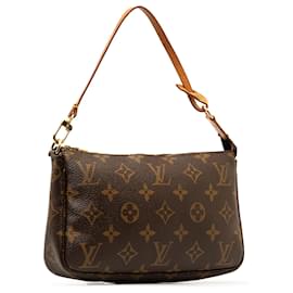 Louis Vuitton-Louis Vuitton Brown Monogram Pochette Accessoires-Brown