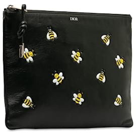 Dior-Dior Black x Kaws Bee Clutch Bag-Black
