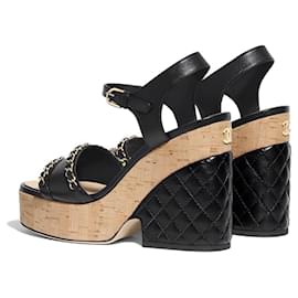 Chanel-Sandalias-Negro