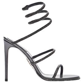 Rene Caovilla Sandalen Anthrazitgrau